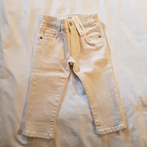 Gymboree boys 18-24 months cream skinny jeans soft waistband NWT